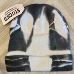 Stich’d Women’s Black and White Skull Patch Beanie Black Photo 2