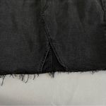 Tinsel Black Frayed Denim Skirt Size 26 Stone Wash Zip Closure Cotton A Photo 8