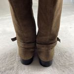 Clarks Derby Palace Suede Mid Calf Boots Womens Size 8 Brown Zip Up Strap Buckle Photo 12