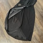 Bebe  New With Tags Black High Low Midi Dress Size 8 High Neck Women’s Sleeveless Photo 1