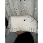 Oleg Cassini VTG Cassini Women's Sweater White Headed Rhinestones Pearls Sz L Photo 5