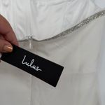 Lulus  Sparkly Finesse White Rhinestone Strapless Bustier Mini Dress Size S Photo 8
