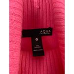 AQUA  Neon Pink 100% Cashmere Turtleneck Sweater - Size - Medium Photo 3