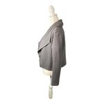 Anthropologie Dolan Left Coast Open Cardigan X Small Gray Lea‎ Ribbed Jacket ￼ Size XS Photo 2