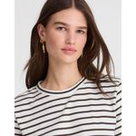 Madewell The Perfect Crewneck Tee in Allday Jersey in Roasted Chicory Size Large Photo 9