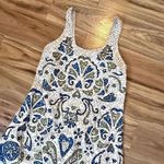 SEA NEW YORK | Floral Patchwork Embroidered Tank Maxi Dress | Size Small White Photo 0