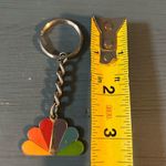 Vintage/Rare NBC Peacock Logo Keychain Red Photo 2