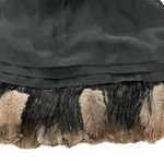 Juicy Couture Feather Hem Black Silk Dress, Sz 2 Photo 11