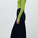 ZARA NWT  V NECK LONG SLEEVE BLOGGERS FAV BODYSUIT GREEN MEDIUM Photo 5