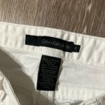 Calvin Klein -Women's Mid Rise White Cropped Jeans EUC Photo 1