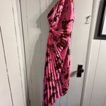 Akira  Elegant Pink Floral One-Shoulder Dress Photo 3