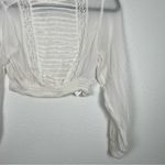 Urban Outfitters Cropped Long Sleeve Dainty Blouse Sz XS Photo 2