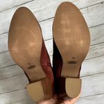 NWT Diba Women's Sleek Suede Bootie in Burgundy Red Gold Hardware Size 7.5 Photo 5