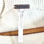 Free People Ottoman Slouchy Tunic Ecru Sweater S Oversized Ribbed Mock Neck Photo 9