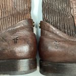 Frye  Brown Leather Melissa Scrunch Tall Boots  Photo 9