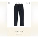 πDOENπ Diana Jean ~ High Waisted Button Fly Jeans Rinse Wash Dark Blue 30 NWT Photo 7