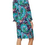 Lilly Pulitzer Cath 3/4 Sleeve Bow Dress in Multi Take Me To The Sea Size M Photo 2