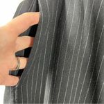 Abercrombie & Fitch Black White Pin Striped Pull On Wide Leg Pants Photo 4