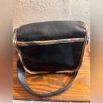 Burberry  Rare Vintage Black Crossbody Bag Nova Check trim magnetic snap on flap Photo 8