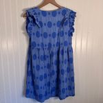 Umgee  Cornflower Swiss Dot Jacquard Short Dress Blue 100% Cotton Women’s Size M Photo 7