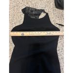 Carmen Marc Valvo  Black Beaded Lace Neck Halter Dress NWT Size 6 Photo 7