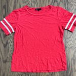 Gibson Red Short Sleeve T-Shirt with White Stripes Photo 0