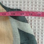 Rachel Zoe 100% linen abstract earth tones boho shift dress pockets NWOT Small Photo 8