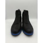 Chanii B Zippette Ankle Boots Womens 36 (5.5 US) Black Sparkle Floral Suede Photo 1