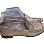Kate Spade  New York Metallic Bronze Leather Loafers Size 6.5M Preppy Photo 0