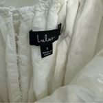 Lulus White Puff Sleeve Eyelash Babydoll Dress NWOT Photo 1