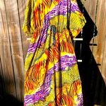 Riviera Sun Colorft Swim Cover Up Caftan Sz Free Plus Green Photo 0