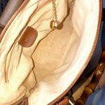 Gucci  Bamboo Handle & Burned Orange Leather Dome Shaped Top Zipper Crossbody Bag Photo 9