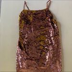 For Love & Lemons Sequin Changing Pink Dress Photo 6