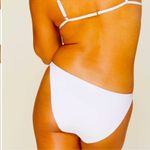 Andie Swim × Demi Moore Tropez White Swimsuit 2 Piece Top and Bottom Set NWT Photo 2
