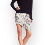 Pam & Gela new ✲ Asymmetric Drape Print Mini Skirt ✲ Hazy Stone Print ✲ Small Photo 6