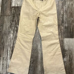 Theory  100% Leather Beige Flared Pants Size 2 Photo 0