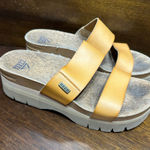 REEF  Women 8 Cushion Neutral Tan Comfort Sandals Platform Double Strap Beachy Photo 0