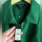 Talbots NWT Irish linen green sheath dress with matching jacket set career chic Photo 9