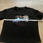 SheIn Night Racing Car Black Graphic T-Shirt Size Medium Photo 5