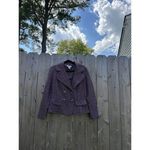 Miss Dorby Vtg Women's Blazer Suit Jacket‎ Purple Geometric Size 12 Photo 2