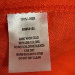 Andrew Marc  Orange Tank Top with White Crochet Detail Photo 5