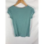 Tahari  Essentials Modal V Neck Tshirt Blue Size Small Photo 1