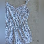 Victoria's Secret  White Eyelet Floral Bodysuit Chemise, Size Small Photo 1