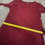 Red Loose Tunic Sweater Pullover long sleeve dress M Size M Photo 10