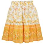 The Comfy And Ready Fiona Floral Mini Skirt in Yellow Photo 7