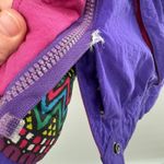 Vintage 80s Purple Ski Jacket Winter Club Cyclone Retro Insulated Coat Large Photo 4