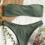 Zaful Olive Strapless Bikini  Photo 0