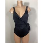 New. HAH (Hot As Hell) black wrap one piece swimsuit. XL. Retails $189 Photo 5