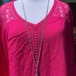 Daisy NWT New Directions Lace  Pink Top XL Photo 1