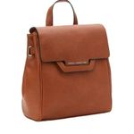 French Connection Women's Tilly Pebbled Backpack, Leather Brown NEW Photo 2